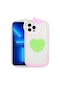 Noktaks - iPhone Uyumlu 12 Pro Max - Kılıf Kedi Figürlü Pop Soketli Ritmik Kapak - Yeşil