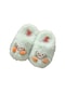 Carrier Little Monster Kışlık Ev Peluş Terlik 35-46 Numara Yeşil