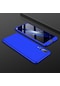Mutcase - Huawei Uyumlu P20 Pro - Kılıf 3 Parçalı Parmak İzi Yapmayan Sert Ays Kapak - Mavi
