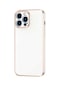 Kilifone - İphone Uyumlu İphone 13 Pro Max - Kılıf Parlak Renkli Bark Silikon Kapak - Beyaz