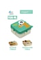 Vagonlife Lunch Box 1120 Ml Sızdırmaz,karışmaz Üç Bölmeli Sos Kaseli Yeni Nesil Sefer Tası-fflbox10082 Yeşil