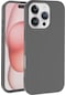 Noktaks - İphone 16 Pro Uyumlu - Kılıf İçi Kadife Koruucu Lansman Lsr Kapak - Titanyum-gri