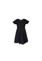 Lovetti Siyah Kız Çocuk Düz Basic Kısa Kol Elbise 9560S001
