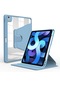 Noktaks - Apple Uyumlu Apple İpad Air 10.9 2020 4.nesil - Kılıf Dönebilen Ve Stand Olabilen Koruyucu Nayn Tablet Kılıfı - Mavi Açık