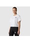 The North Face Simple Dome Cropped Slim Kadın Beyaz Yuvarlak Yaka Tişört NF0A87U4FN41