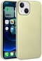 Kilifone - İphone Uyumlu İphone 15 - Kılıf Mat Renkli Esnek Premier Silikon Kapak - Gold