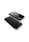 Noktaks - iPhone Uyumlu X - Kılıf 3 Parçalı Parmak İzi Yapmayan Sert Ays Kapak - Rose Gold