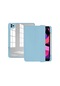 Kilifolsun iPad Uyumlu Pro 11 2022 M2 Arkası Şefaf Stand Olabilen Koruyucu Nort Kılıf Mavi Açık