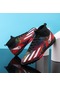 Snapbuy Blue Ocean Doğa Sporları Futbol Ayakkabıları Çiviler Kramponlar Siyah - Kırmızı