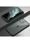 Tecno - İphone Uyumlu İphone 11 Pro Max - Kılıf 360 Full Koruma Ön Ve Arka Dor Kapak - Koyu Yeşil