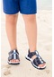 Kiko Kids Erkek Çocuk Sandalet Arz 2358 Lacivert - Mavi