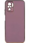 Ekılıf - Xiaomi Redmi Note 10s Uyumlu - Kılıf Parlak Renkli Bark Silikon Kapak - Mor