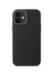 Kilifone - İphone Uyumlu İphone 12 - Kılıf Kablosuz Şarj Destekli Leathersafe Magsafe Kapak - Siyah