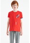 Tommy Life Fiesta Baskı Detaylı O Yaka Standart Kalıp Erkek Çocuk T-shirt - 11131 Kırmızı
