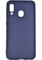 Ekılıf - Samsung Galaxy A40 Uyumlu Kılıf Mat Soft Premier Silikon Kapak - Lacivert