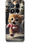 Redmi Note 14 Pro Plus Uyumlu Kedi Ve Zombiler  Desenli Silikon Kılıf