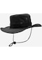 Kadın Siyah Güneş Koruyucu Kovboy Safari Şapkası - Standart
