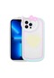 Kilifolsun iPhone Uyumlu 13 Pro Max Kılıf Kedi Figürlü Pop Soketli Ritmik Kapak Beyaz