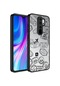 Noktaks - Xiaomi Uyumlu Xiaomi Redmi Note 8 Pro - Kılıf Aynalı Desenli Kamera Korumalı Parlak Mirror Kapak - Seyahat