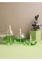 Glassic Pride Mix Yeşil Cam Kandil 3 Adet Cam Kandil - 750 Ml Kandil Yağı - 3 Adet Kandil Fitili