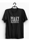 Unisex Siyah Peaky Blinders Baskılı Büyük Beden T-shirt SIYAH