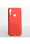 Kilifone - Huawei Uyumlu Y9 Prime 2019 / Y9 2019 - Kılıf Mat Renkli Esnek Premier Silikon Kapak - Kırmızı