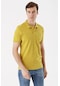 Erkek Limon Küfü Basic Düz Pamuk Slim Fit Dar Kesim Kısa Kollu Polo Yaka Tişört