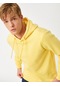 Koton Basic Kapşonlu Sweatshirt Şardonlu Sarı 3wam70050mk 3WAM70050MK155