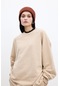 Oversıze Basıc Sweatshırt Camel 11556998