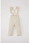 Defacto Kız Bebek Çizgili Askılı Pantolon B9692a524spbg287