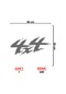 4x4 Off Road Sticker Model 4 - 4x4 Sticker - Jeep Sticker - Oto Sticker - 60cm X 28cm - Gri