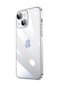 Kilifone - İphone Uyumlu İphone 14 Plus - Kılıf Sert Renkli Çerçeveli Koruyucu Riksos Kapak - Gümüş