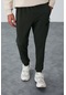 Tommy Life Haki Fermuar Cepli Standart Kalıp Jogger Erkek Eşofman Alt - 84651 Haki