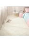Beyaz Halı Yatak Odası Başucu Halı Peluş Tam Kat Mat Kız 80 200cm