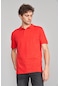 Çetinkaya 2742 -s Polo Yaka Pike T-shirt Kırmızı %100 Pamuk