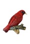 Suntek Kuşlar Asılı Duş Şapka Kulaklık Reçine Duvar Ceket Kanca Kırmızı 12 x 3.5 x 9.5 CM