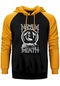 Napalm Death Smear Campaign Sarı Renk Reglan Kol Kapşonlu Sweatshirt