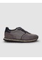 %100 Hakiki Deri Vizon Süet Bağcıklı Erkek Sneaker-vizon Vizon