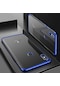 Kilifone - Xiaomi Uyumlu Redmi S2 - Kılıf Dört Köşesi Renkli Arkası Şefaf Lazer Silikon Kapak - Mavi