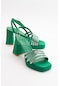 Nove Yeşil Kadın Topuklu Ayakkabı