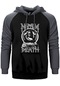 Napalm Death Smear Campaign Gri Renk Reglan Kol Kapşonlu Sweatshirt