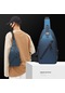 Siyah Unisex Göğüs Çantası Basit Saklama Çantası Hafif Seyahat Küçük Sırt Çantası Crossbody Çanta Moda Rahat Tek Omuz Çantaları Siyah