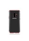 Noktaks - Samsung Galaxy Uyumlu Galaxy A6 2018 - Kılıf Dört Köşesi Renkli Arkası Şefaf Lazer Silikon Kapak - Rose Gold