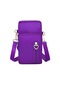 Açık Mor Yogodlns 1 Adet Moda Kadın Spor Kare Çanta Mini Cep Telefonu Kılıfı Crossbody Omuz Çantaları