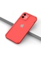 Noktaks - iPhone Uyumlu 11 - Kılıf Kalınlaştırılmış Kenar Tasarımlı Sert Roll Kapak - Kırmızı