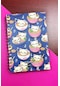 Kedi Noodle Tasarımlı Spiralli Sticker'lı Tarihsiz Konuşan Ajanda Haftalık Planlayıcı Defter renkli