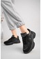 Lambırlent 9972 Kalın Taban Sneaker Unisex Spor Ayakkabı Siyah