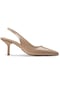Deery Rugan Bej Topuklu Kadın Ayakkabı - K0601zbejm01