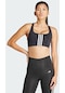 Adidas Iq3369 Power Impact Training Medium-Support 3-Stripes Siyah Sporcu Sütyeni 001
