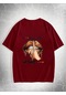Unisex Enjoy Personel Time Baskılı Tasarım Tshirt Kırmızı